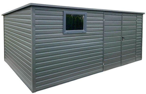 Schowek - Domek Ogrodowy 4,5x3m  Drzwi okno dach GP757