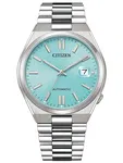 zegarek męski citizen tsuyosa turquoise blue nj0151-88m - automat szafir