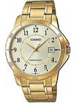 złoty zegarek męski casio mtp-v004g-9b (zd047a) + box