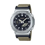 casio g-shock oak  metal covered - utility serie khaki beige gm-2100c-5aer