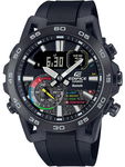 zegarek męski casio edifice  48mm ecb-40mp-1a bluetooth + box