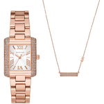 michael kors mod. emery special pack (watch + necklace) mk1074set