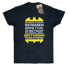 Koszulka BATMANEM (nie)JESTEM śmieszne koszulki komiks M