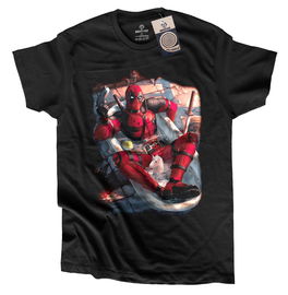 Koszulka DEADPOOL BATH marvel komiks śmieszne filmowy  M