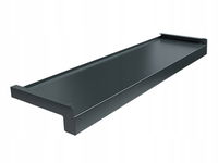 PARAPET ALUMINIOWY ANTRACYT 7016 głębokość 12,5 cm