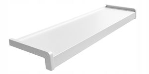 PARAPET Aluminiowy BIAŁY głębokość 22,5 cm