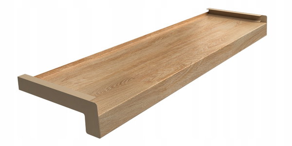 PARAPET stalowy DĄB NATURALNY / DĄB TURNER / WOODEC głębokość 32,5 cm