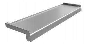 PARAPET stalowy SOFTLINE SREBRNY RAL 9006 10 cm.
