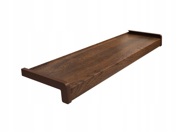 PARAPETy zewnętrzne stalowe ORZECH głęb. 37,5 cm