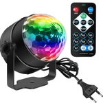 Mini kula dyskotekowa LED RGB z pilotem Reaguje na muzykę
