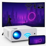 Projektor do Kina Domowego, Gry Filmy AKIYO WiFi 5G Bluetooth Full HD 1080P