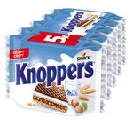 KNOPPERS BATON WAFELEK KANAPKA NADZIEWANA 5 PAK 5 X 25g Mleczno Orzechowa