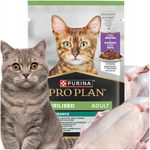 Mokra Karma Dla Kota Saszetki Kawałki w Sosie Kaczka Purina Pro Plan 26x85g