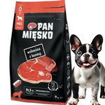 PAN MIĘSKO WOŁOWINA Z KOZINĄ 9KG SUCHA KARMA DLA PSA ŚREDNIE DUZE RASY