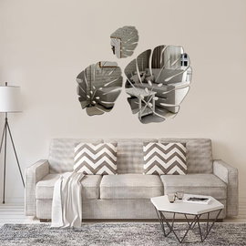 Liściasta Aura  lustro akrylowe „Liście” 3-elementy