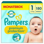 Pampers Premium Ochronna 180 pieluch dla niemowląt Rozmiar 1 (2-5 kg)