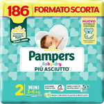 Pampers Baby Dry Mini Pieluchy Rozmiar 2 (3-6 kg); 186 sztuk