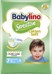 Babylino Sensitive Pieluszki Rozmiar 7 Extra Large Plus (15+ kg) 13 sztuk