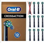 10x BRAUN ORAL-B CROSS EB50 CZARNE KOŃCÓWKI GŁÓWKI