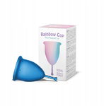 Kubeczek menstruacyjny Rainbow Cup silikonowy niebieski