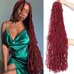 36 cali 6 opakowań New Soft Locs Crochet Hair Pre Looped