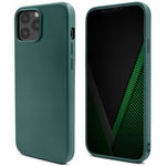 Moozy Lifestyle. Silikonowe Etui do iPhone 13 Pro Max, Ciemnozielony
