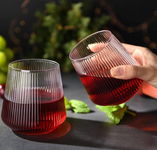 Zestaw 3 plastikowych kieliszków do wina hotder, 355 ml, bez nóżki Tritan