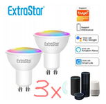 ExtraStar zestaw 6 stz. Premium ściemnialna GU10 6W RGBLED