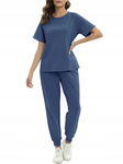 REORIA Damski letni dres treningowy Loungewear 2-częściowy Rozmiar S