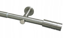 GARDINIA Zestaw karniszy do firan 1 prowadnica Cylinder Ø 22/25 mm