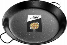 Patelnia Zaokrąglony Anti-Rust Steel Paella Pan 34cm