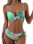 GORGLITTER Bikini damskie bikini push up z fiszbinami, strój SIZE L