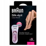 Braun Silk-epil Lady Shaver 5 Golarka Mechaniczna, Różowy, 2 nasadki