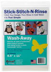 Bosal Stick-Stitch-N-Rinse Wash-Away stabilizator - 8,5 x 11 cali 10