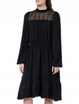 ONLY Sukienka Kobiety Onlmette Ls Lace Neck Dress Wvn Cs S czarny