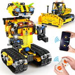 KLOCKI ROBOT BULDOŻER ZDALNIE STEROWANY APP 2W1 PROGRAMOWANIE ZESTAW 730szt