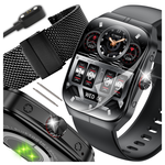 ZEGAREK SMARTWATCH MĘSKI DAMSKI Z FUNKCJĄ ROZMOWY Z POLSKIM MENU AMOLED BT