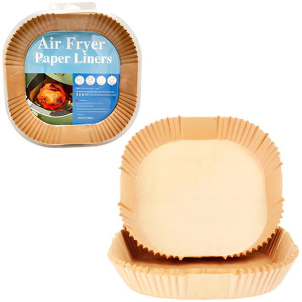 100x WKŁAD AIR FRYER PAPIER WKŁADY PAPIEROWE DO FRYTKOWNICY BEZTŁUSZCZOWEJ