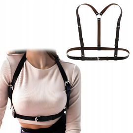 SKÓRZANA SEX UPRZĄŻ body harness szelki PASY BDSM