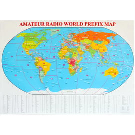 Krótkofalarska mapa świata DXCC edycja 2025 PKWiU 58.11.16.0