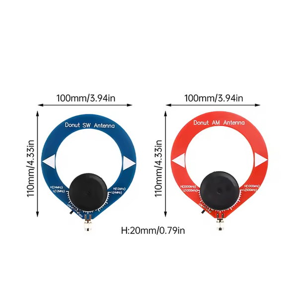 Komplet anten LW+SW (donut antena) do radiotelefonów i skanerów