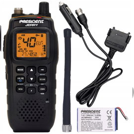 President Jerry AM/FM CB radio ręczne 12V z ASC i VOX
