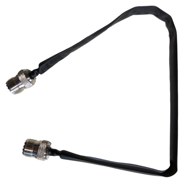 Przepust okienny 40cm - 50 Ohm, 2x gniazdo UHF / SO-239 (bez wiercenia otworów)