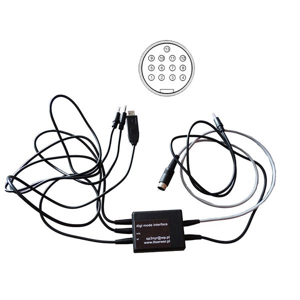 Interfejs DIGI ICOM 13 PIN do ICOM IC-7000, IC-703, IC-706, IC-706mkII