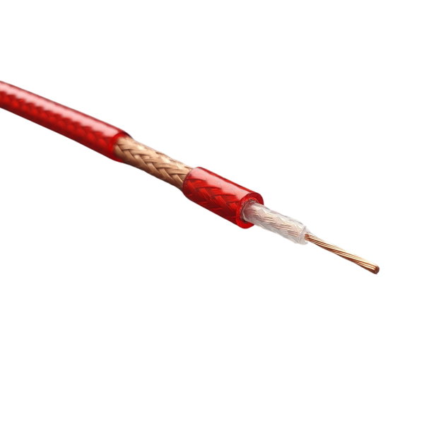 Przewód koncentryczny SATEC RG58 RED 50 Om