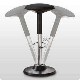 Hoker DESKSPACE czarny 83 cm tkanina