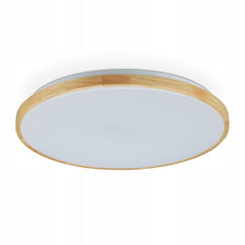 Lampa wisząca Relaxdays drewno 1 -punkty światła zintegrowane źródło LED