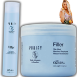 Zestaw Kaaral FILLER Szampon 300ml + Maska 500ml Pielęgnacja włosów BLOND