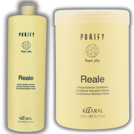 ZESTAW KAARAL REALE Głęboko Odżywia i Regeneruje Włosy Szampon 1L + Odżywka 1L