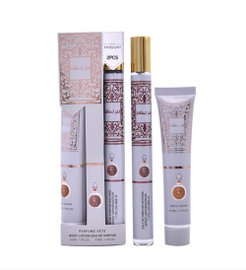 Zestaw Perfum FAKHAR Damski 2w1 EDP 35ml + Balsam Prezent Kobiety Arabski